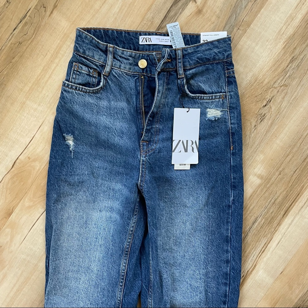 Zara | Straight Full Length Jeans | 0 - Picture 2 of 3